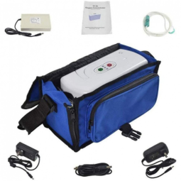 OPPT Concentrador de Oxigênio Portátil 3L, Funciona 4H, 110V, 220V 12, 25V, Branco