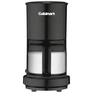 Cafeteira Elétrica Programável de 4 Xícaras Com Jarra de Aço Inoxidável Desligamento Automático, CUISINART DCC 450BK, Preto