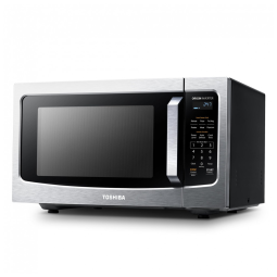 Micro Ondas de Bancada em Aço Inoxidável 45L com 6 Programas e Sensor Inteligente, 110V 1350W, TOSHIBA EM45PIT, Prata