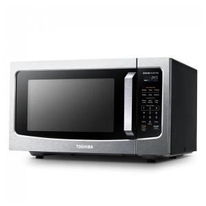 Micro Ondas de Bancada em Aço Inoxidável 45L com 6 Programas e Sensor Inteligente, 110V 1350W, TOSHIBA EM45PIT, Prata