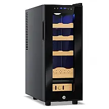 Humidor Elétrico Velivi Preto 35L com Controle de Temperatura e Umidade 110V