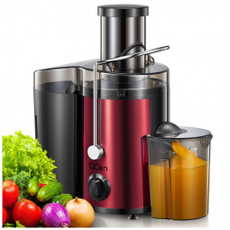 Centrífuga de Frutas 500mL com Bocal de Alimentação Largo, 2 Velocidades e Proteção Contra o Superaquecimento, 500W,110v, Qcen