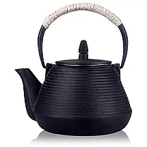 TOWA Chaleira de Chá 900mL, Aço Inoxidável, Preta