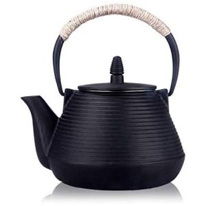 TOWA Chaleira de Chá 900mL, Aço Inoxidável, Preta