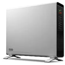 Aquecedor Elétrico Convector, Digital, 110v, DELONGHI Panel Heater, Prateado
