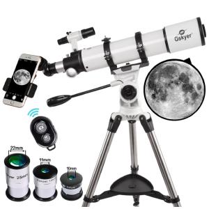 Telescópio Refrator Astronômico Gskyer 600x90mm AZ para Adultos, Tecnologia Alemã: Ideal para astronomia.