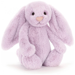Jellycat Coelho de Pelúcia Bashful Lilás, Médio 30,99 centímetros Brinquedo de Pelúcia Coelho Clássico, Presente Infantil