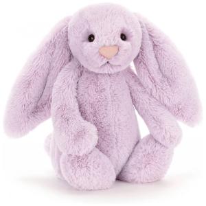 Jellycat Coelho de Pelúcia Bashful Lilás, Médio 30,99 centímetros Brinquedo de Pelúcia Coelho Clássico, Presente Infantil