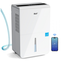 Desumidificador para Grandes Ambientes 6.5L até 420 m2 com Controle Inteligente e App para Celular, 110V, DuraComfort, Branco