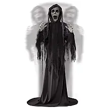 Fantasma Animatrônico com Sons e Movimentos para Decoração de Halloween