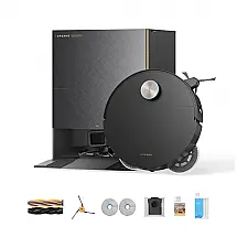 Robô Aspirador Dreame X60 Max Ultra Complete 8cm Ultra-Fino 35.000Pa Esvaziamento Automático Preto