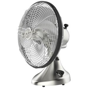 Ventilador Silver Swan Vintage Oscilante, 3 Velocidades, 110V, VORNADO FA1 0003 13, Prateado