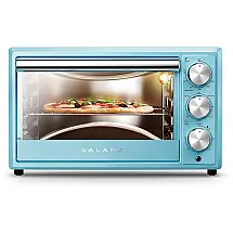 Forno Elétrico de Bancada com Controle de Temperatura e Temporizador, 1500W, Aço Inoxidável, 110v, GALANZ GRH1209BERM151, Azul turquesa