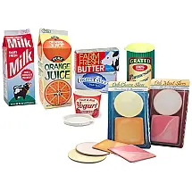 Kit de Alimentos Realistas de Brinquedo com 8 Peças para Crianças Acima de 3 Anos, Melissa & Doug