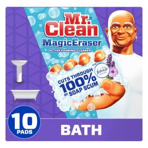 Esponja Mágica Extra Durável para Sapatos, Banheiro e Chuveiro, 10 UN, Mr. Clean