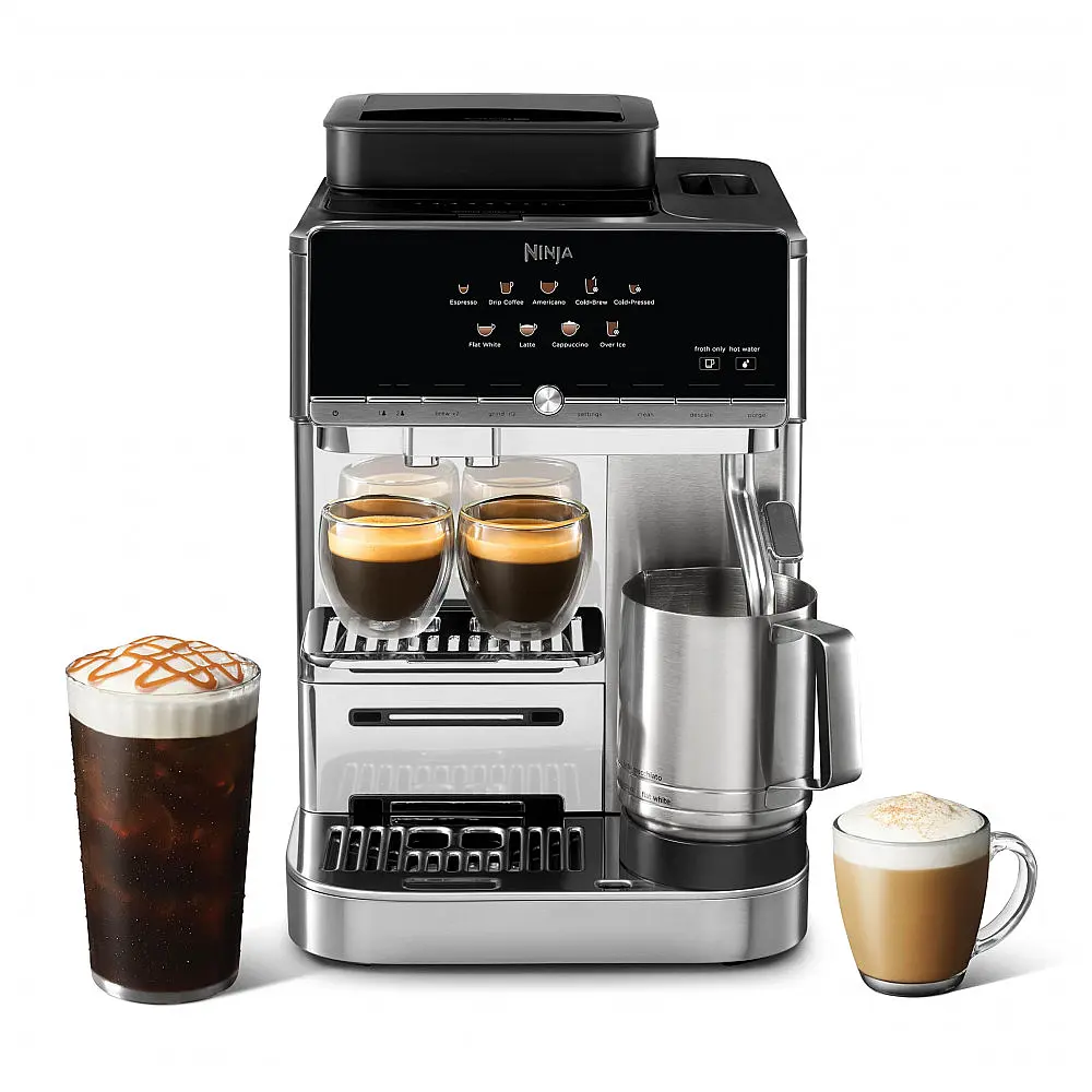 Cafeteira Espresso Automática Ninja Auto Barista AE1001 Moinho Embutido 10 Bebidas Toque