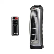 Aquecedor Elétrico de Cerâmica com Controle Remoto 2 Modos 1500W 110V, Lasko 755320, Prata