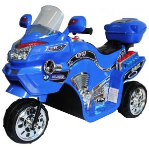 Moto Elétrica Infantil a Bateria 6V 3 Rodas com Sons e Luzes, Idade Rec 3 a 5 anos, LIL RIDER, Azul