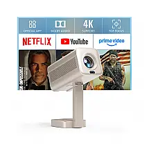 Mini Projetor Inteligente VOPLLS Dourado 350 ANSI 1080P Suporte 4K K3 110V