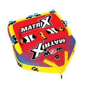 World 20 1060 Boia Rebocável Aquática para 4 Pessoas, WOW SPORTS, Vermelho