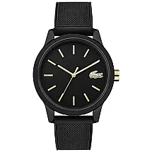 Relógio de quartzo japonês TR90 masculino com pulseira de borracha, 19,5 modelo, LACOSTE 2011010