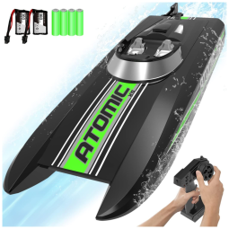 VOLANTEXRC Barco de Controle Remoto p, Adultos até 32km, h, Recarregável, Verde