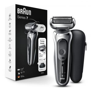 Barbeador Elétrico Masculino Portátil Braun 7020s com Acessórios e Estojo, Bivolt