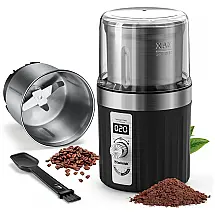 Moedor de Café Elétrico Portátil Cool knight em Aço Inoxidável, 110V 200W