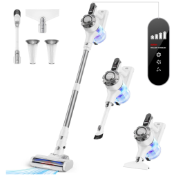 Aspirador de Pó Portátil Trucozie 8 em 1, Leve e Potente, Autonomia 45 min, Sucção Poderosa, Recarregável, Ideal para Carpetes, Azulejos