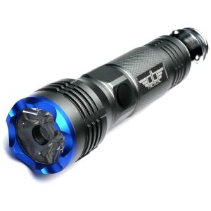 Lanterna LED Mini Recarregável 12V e 24V 300 Lúmens Ultra Brilho Resistente a Água, DB TACTICAL, Preto