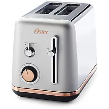 Torradeira 2 Fatias, com Função Bagel, 9 Configurações, Rose Gold, pálido, pálido, 110v, OSTER 2097682, Rosa pálido