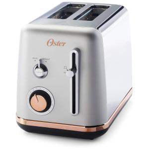 Torradeira 2 Fatias, com Função Bagel, 9 Configurações, Rose Gold, pálido, pálido, 110v, OSTER 2097682, Rosa pálido
