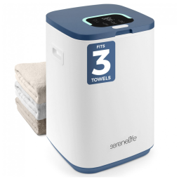 Aquecedor de Toalhas SereneLife Quadrado para Banheiro, Acomoda 3 Toalhas Grandes, Com Display LED, 24h de Atraso, 3 Modos de Aquecimento.