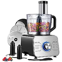 Processador de Alimentos 2.8L, 600W, 110v, A, C, Preto