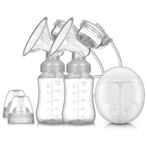 Bomba Tira Leite Elétrica com 5 Modos, 9 Níveis, Display LED Espelhado e Anti Refluxo, DELIZIO, Branco e Azul