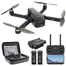 Drone com Câmera 4K para Adultos, 5G FPV RC Quadcopter, Alcance de 500m, Retorno Automático, Siga-me e Motor Sem Escova, TEEROK, Preto
