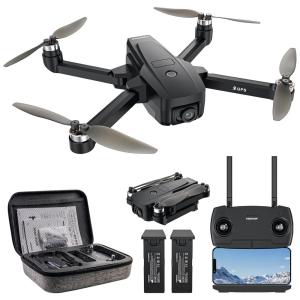 Drone com Câmera 4K para Adultos, 5G FPV RC Quadcopter, Alcance de 500m, Retorno Automático, Siga-me e Motor Sem Escova, TEEROK, Preto