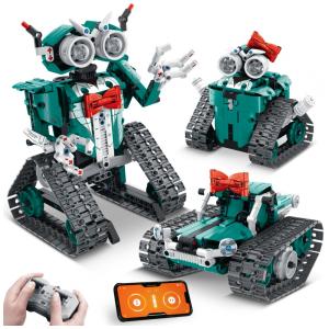 Robô Programável Educacional IQKidz 440 Peças com Controle Remoto para Crianças Acima de 6 Anos, Verde