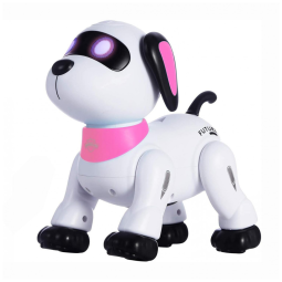 Robô Cachorro Yiman de Controle Remoto,Robô Inteligente Programável para Crianças 3+, Dança Interativa, Som, LED nos Olhos