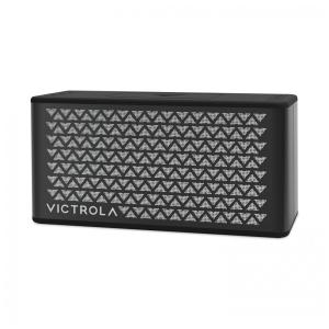 Caixa de Som Bluetooth de Mesa Resistente a Água IP67 com Bateria de 20 Horas de Duração, Victrola, Preta