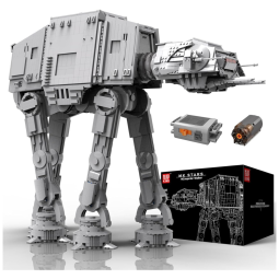 Kit de Construção Star Plan Toy MOC Movie Game com 6919 Peças para Crianças e Adultos, Mould King, Cinza