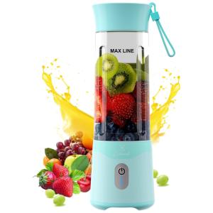 Mini Liquidificador Portátil 530mL, 4 Velocidades, 110v, COKUNST PSB 2 WH, Preto