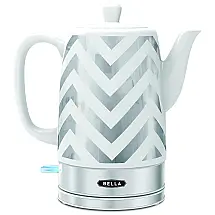 Chaleira Elétrica 1.5L com Controle de Temperatura, 1500W, Branca, 110v, BELLA 17384, Branco