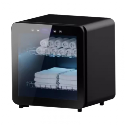 Aquecedor de Toalha Elétrico para Barbearia, SPA ou Salão de Beleza, com Display LED Elegante e Capacidade para 20 Toalhas de Rosto