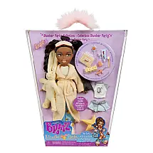 Boneca de Moda Bratz Slumber Party Sasha com 2 Conjuntos de Pijamas, Pelúcia e Acessórios