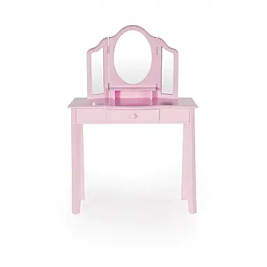 Penteadeira infantil Guidecraft rosa com