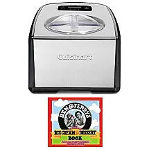 Máquina de Sorvete Automática com Compressor, Painel Digital e Livro de Sorvetes Caseiros, Cuisinart ICE 100, Prata