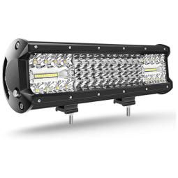 Farol de Milha LED Off Road 30cm Alumínio Fundido à Prova Dágua 9 a 30V, BRAVEWAY, Branco