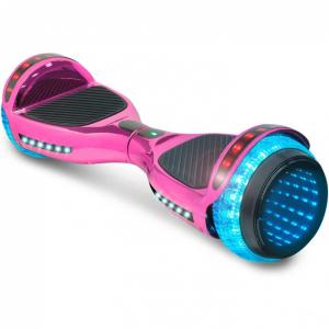 TPS Power Sports Hoverboard Off Road com Alto Falante Bluetooth, Luz LED, Rosa