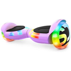 Hoverboard com Bluetooth, Pneus para Todo Terreno, Luzes LED e Alto Falante Integrado, 110V 500W, Jetson, Roxo